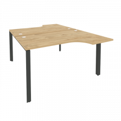 Рабочая станция на П-образном м/к ОНИКС О.МП-Д.СА-2 Тиквуд Светлый/Антрацит / ONIX O.MP-D.SA-2
