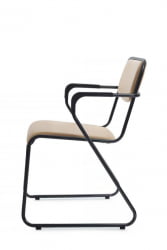 Кресло Никс Плус РCХ ОМКЛ-04Б Бежевый/Металл Черный / Nix Plus RCH OMKL-04B