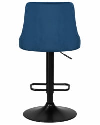 Стул барный ДОБРИН ДЖОСЕПХ БЛАCК (синий велюр (МДЖ9-117)) / DOBRIN JOSEPH BLACK (MJ9-117))