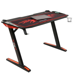 Игровой компьютерный стол СКИЛЛЛ CТГ-003 120КС60 Черный-красный / SKILLL CTG-003 120X60