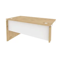 Стол-приставка левый к опорным элементам ОНИКС О.СПР-3.7Л Тиквуд Светлый/Белый / ONIX O.SPR-3.7L