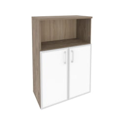 Шкаф средний широкий ОНИКС O.ST-2.2R вхите Тиквуд Темный / ONIX white