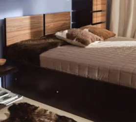 Кровать 3 (1400) ХЙПЕР Палисандр/Венге (спальня) / HYPER