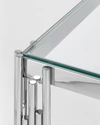 Журнальный столик ГЭТСБИ 55кс55 Серебро / 55x55