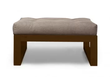 Пуфик Демоку СТ бежевый_темный дуб / Demoku