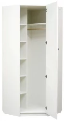 Угловой гардеробный шкаф угловой с фотопечатью Совята 2.2 Белый