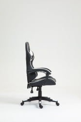 Кресло спортивное ТопЧаирс Шадов черно-белый / TopChairs Shadow