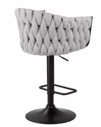 Стул барный ДОБРИН ЛЕОН Серая ткань ЛАР 275-17 / DOBRIN LEON LAR