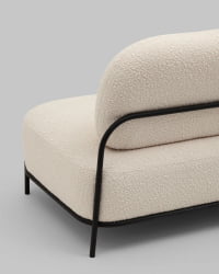 Диван Стоун нев ткань букле молочный / new