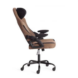 Кресло иВолф ткань, черный/коричневый / iWolf