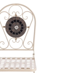 Стул Сеcрет де Маисон ВИCЕНЗА (мод. ПЛ08-7451РВ) металл, 36*35*91 см, белый/плитка калейдоскоп / Secret de Maison VICENZA (mod. PL08-7451RV)