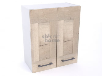 Шкаф ШГ-60 2-х дверный, Дублин (600*320*720) Дуб галифакс белый, 21642