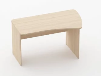 Стол эргономичный Глассй 1.12.14Пр Бук светлый / Glassy