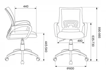 Кресло офисное Бюрократ CХ-В695НЛТ Оранжевый / CH-W695NLT