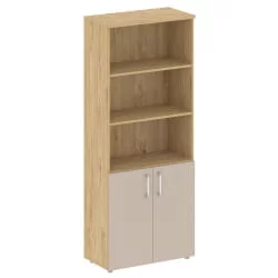 Шкаф высокий широкий СХИФТ СК.СТ-1.1 Тиквуд Светлый/Капучино / SHIFT SK.ST-1.1