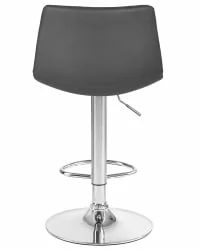 Стул барный ДОБРИН ТАИЛОР экокожа Серый / DOBRIN TAILOR