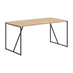 Стол письменный ЛОФТИС ЛСТ 1580 Дуб Бофорд/Черный / LOFTIS LST