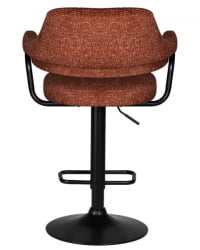 Стул барный ДОБРИН CХАРЛЙ БЛАCК (терракотовый твид (ЛЕО56)) 2 шт / DOBRIN CHARLY BLACK (LEO56))