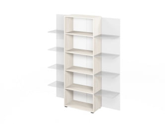 Стеллаж дополнительный ЛЕМО Л-641 Сосна Скандинавия / LEMO L-641