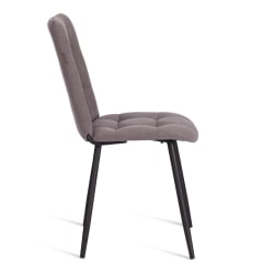 Стул обеденный Асти флок , 47х54х86, серый, 29 / Asti