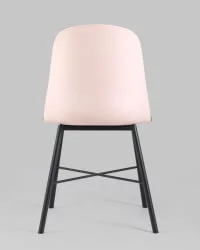 Стул пластиковый Шелл с мягким сиденьем Розовый / Shell