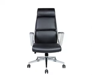 Кресло руководителя Лондон Люкс ЗР8637Х блаcк леатхер Черный / ZR8637H black leather