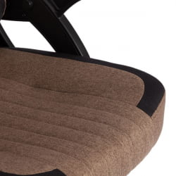 Кресло иВолф ткань, черный/коричневый / iWolf