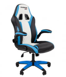 Кресло геймерское CХАИРМАН ДРАЙВ (ГАМЕ) 15 черный/голубой/белый / CHAIRMAN (GAME)