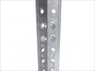 Стеллаж ЕС 150КД/75Х30/4 оцинкованный / ES 150KD/75Х30/4