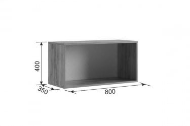 Антресоль Бери МПР-025 Дуб крафт золотой/графит / MPR-025