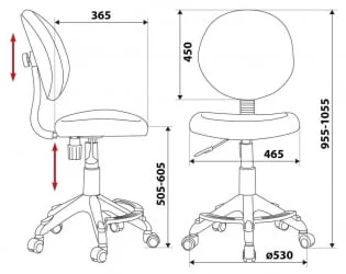 Кресло детское Бюрократ КД-В6-Ф/ТВ-13А / KD-W6-F/TW-13A