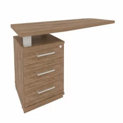 Тумба приставная Фирст КТП-2 (Л) Дуб Табак / First KTP-2 (L)