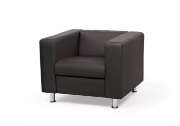 Кресло Алекто Консул Неро (кожа) / Consul Nero