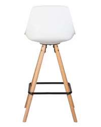 Стул полубарный ДОБРИН РОННИ Белый ЗЛ-В-02 / DOBRIN RONNI ZL-W-02