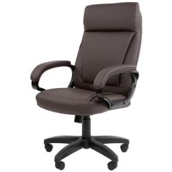 Кресло руководителя CХАИРМАН 794 ЛТ (ЛТ) экокожа Коричневый / CHAIRMAN (LT)