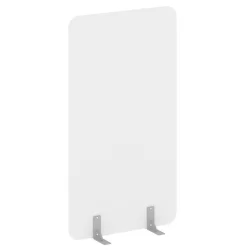 Перегородки на металлических опорах на фетровых подпятниках Р-лине ДП.Ф-100-180 Белый Бриллиант / R-line DP.F-100-180