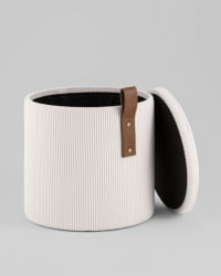 Пуф Руни КСС с ящиком вельвет белый / XS