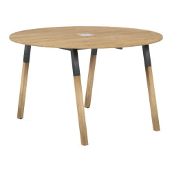 Конференц-стол Форта ФРСТ 1250 Дуб Гамильтон Черный графит / Forta FRST