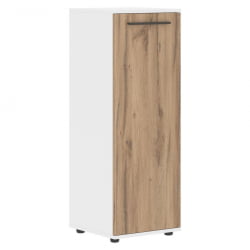 Шкаф-колонка с глухой средней дверью ЕДИС ЕМCС 42.1 Дуб Денвер светлый Мокко Белый / EDIS EMCS
