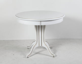 Стол деревянный Орион-5 (д1200) тон 1 с золотой патиной / (d1200)