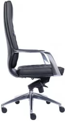 Кресло для руководителя Еверпроф Рома Экокожа Черный / Everprof Roma