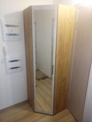 Угловой гардеробный шкаф Пайн ПП 7 Дуб Ривьера Бетон Пайн