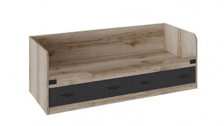 Детская кровать Окланд ТД-324.12.01 Фон Черный/Дуб Делано