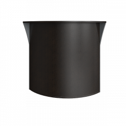 Стойка угловая (радиусный элемент - ХДФ) Рива А.РС-5 Венге/Металлик / Riva