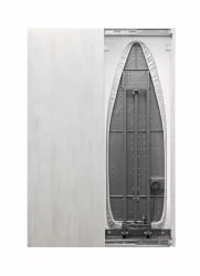 Настенный шкаф для гостиной Ирон Слим Еко (левый, купе) Беленый дуб / Iron Slim Eco