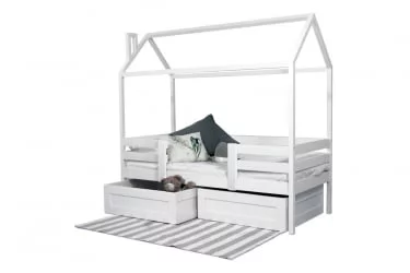 Кровать-домик РооРоом кд-22С с ящиками Серый / RooRoom