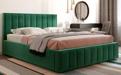 Кровать с ортопедическим основанием Вена 1600 Мора зеленый