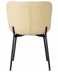 Стул обеденный ДОБРИН МИЛО (черные ножки, кремовый букле (УФ992-02)) / DOBRIN MILO (UF992-02))