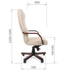 Кресло руководителя CХАИРМАН 480 ВД Бежевый / CHAIRMAN WD