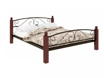 Кровать Вероника Лукс Плус 1200х1900 Коричневая / Lux Plus